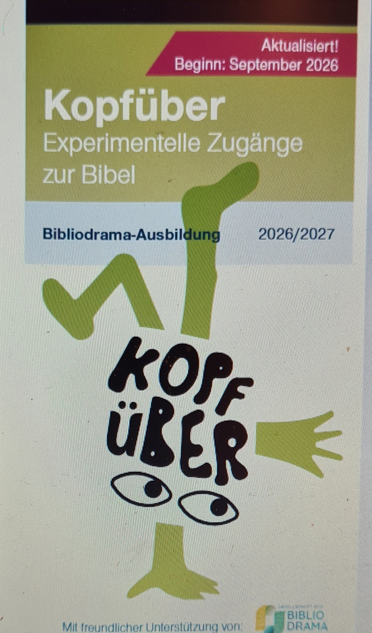 kopfüber -  Langzeit-Fortbildung im Norden von 2026-2027 startet
