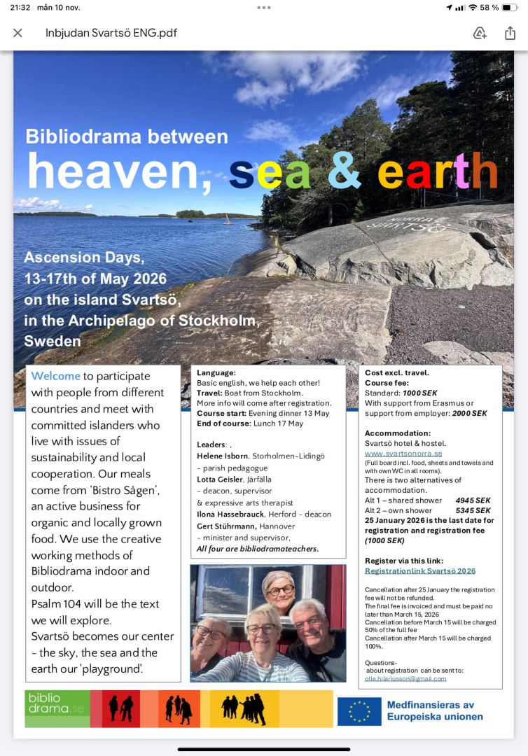 Bibliodrama between heaven, sea & earth